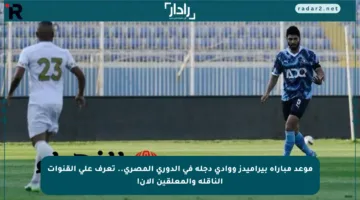 موعد مباراة بيراميدز ووادى دجلة في الدوري المصري.. تعرف على القنوات الناقلة والمعلقين الآن!